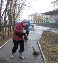 На субботнике