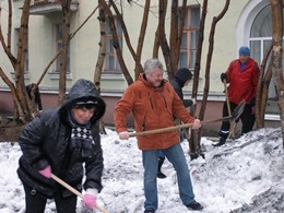 На субботнике