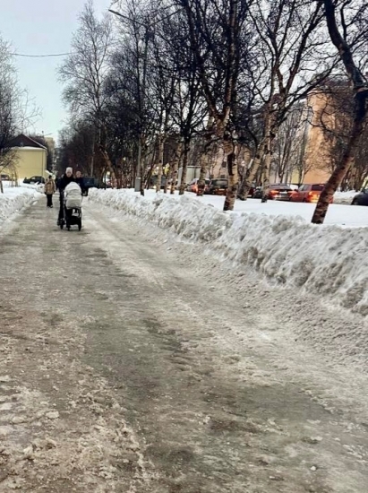 Глава ЗАТО г. Североморск Владимир Евменьков поручил усилить работу по обработке дорог и тротуаров противогололедными материалами