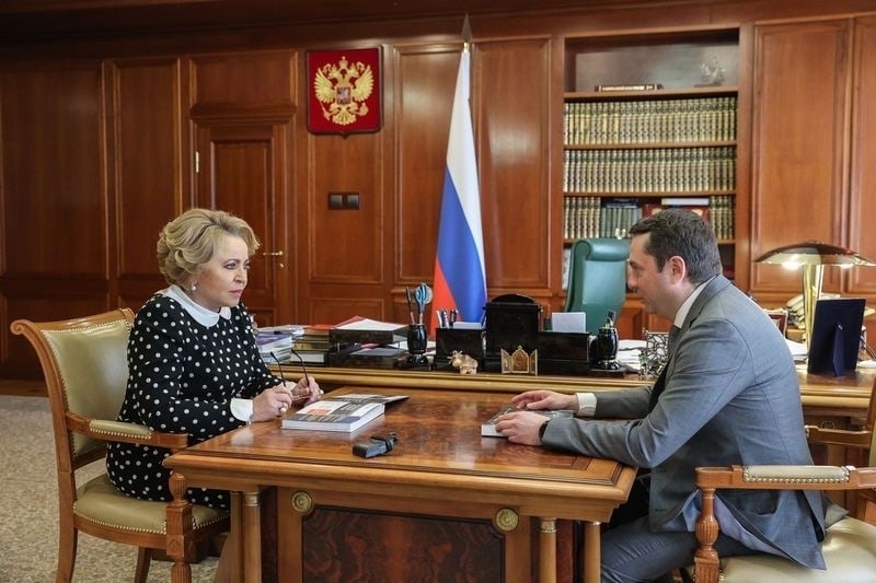 Председатель Совета Федерации РФ Валентина Матвиенко и губернатор Мурманской области Андрей Чибис провели рабочую встречу