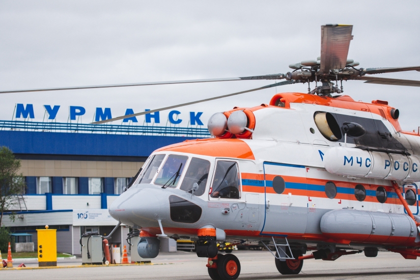 Первый арктический вертолёт Ми-8 поступил на службу спасателям Мурманской области