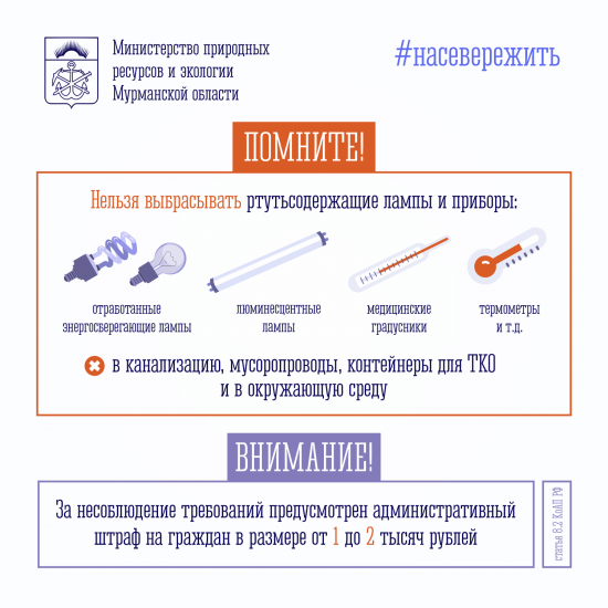 Порядок сдачи ртутьсодержащих отходов