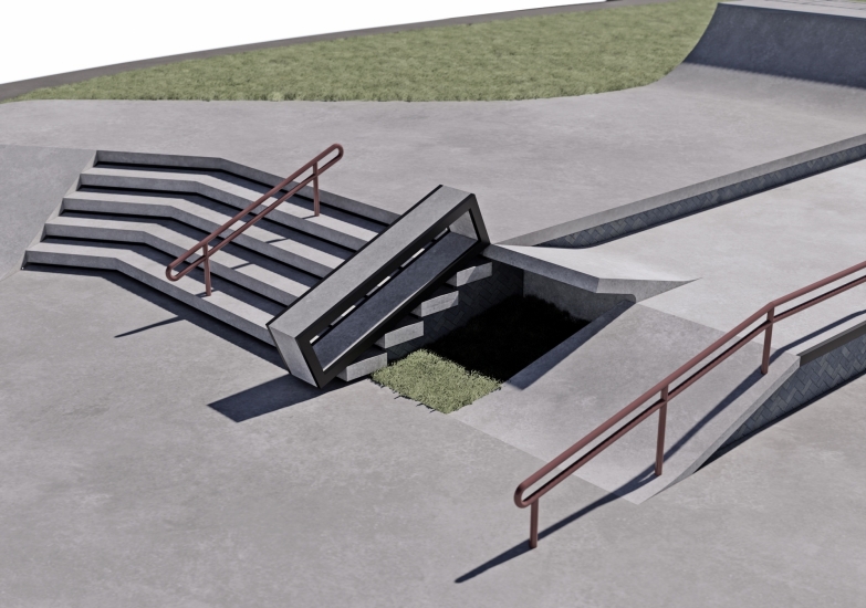 В Североморске приступают к строительству бетонного скейт-парка