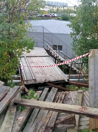 Трап на ремонте