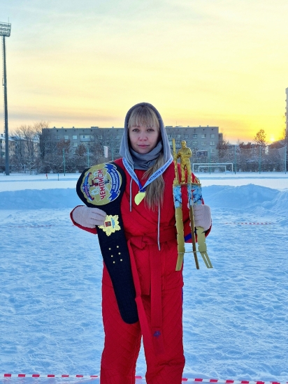 Североморка Евгения Пороскун - чемпион России по зимнему универсальному бою!