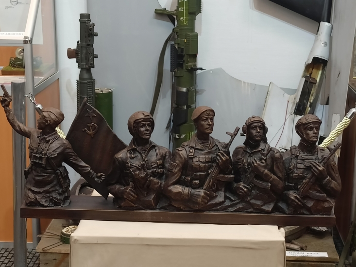 Макет памятника - в музее