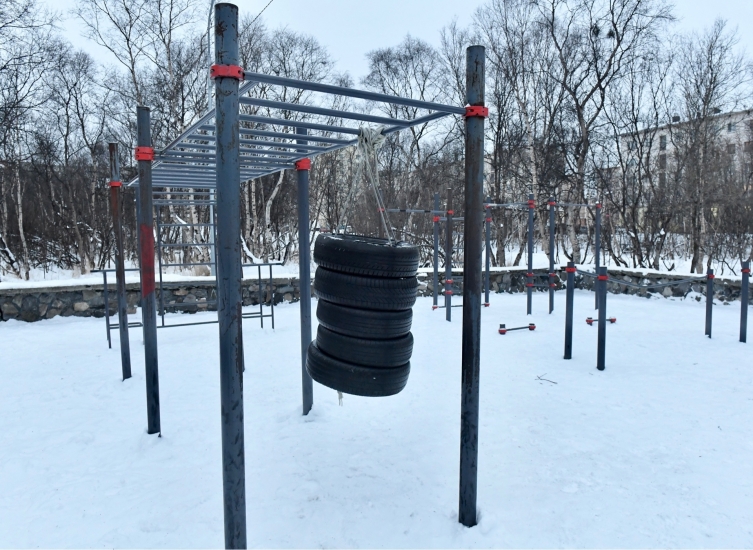 Спортивная площадка в городском парке обновится